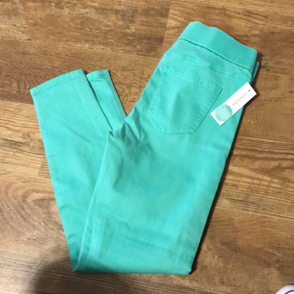 Brand new mint green jeggings!